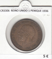 CR3306 MONEDA REINO UNIDO 1 PENIQUE 1936 MBC - Sonstige – Europa