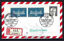BUND Reco-Brief Erstflug LH 975 Bremen/ München 1.4.1971 - Siehe Bild - First Flight Covers