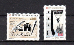 Croatia 1994 Set CEPT/Europe Enforcers Stamps (Michel 274/75) MNH - Croazia