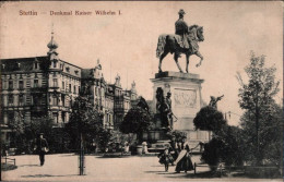 ! Alte Ansichtskarte Aus Stettin, Denkmal Kaiser Wilhelm I. - Pommern