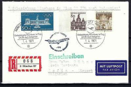 BUND Reco-Brief Einbeziehung Münchens In Flug LH 374 Nach Bulgarien 1.4 .1971 - Siehe Bild - First Flight Covers