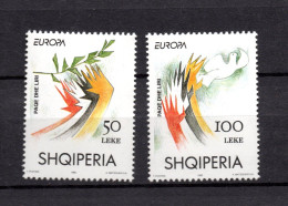 Albania 1995 Set CEPT/Europe Peace Stamps (Michel 2556/57) MNH - Albanie