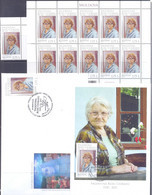 2021. Moldova, Valentina Rusu Ciobanu, Painter, In Memorium,1v + Sheetlet + FDC + Maxicard,  Mint/** - Moldova