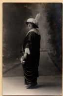 Cpa Photo Studio Jeune Femme Beau Chapeau à Fleurs Années 1910 - Moda