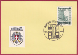 Österreich MNr. 860 Sonderstempel 13. 3. 1966 Internationale Wiener Messe - Briefe U. Dokumente