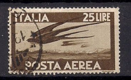 ITALIE   POSTE AERIENNE  N°  119  OBLITERE - Luftpost