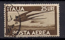 ITALIE   POSTE AERIENNE  N°  119  OBLITERE - Posta Aerea