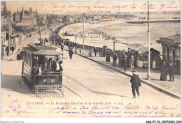 ADGP7-76-0515 - LE HAVRE - Le Boulevard Maritime Et La Nouvelle Jetée  - Station