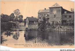 ADGP5-76-0334 - NEUFCHATEL-EN-BRAY - Pont De La Route De Buchy - Au Moulin Bleu  - Neufchâtel En Bray