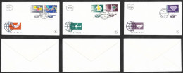 SE)1968 ISRAEL 3 FIRST DAY COVERS, EXPORTS, STAMPS, TEXTILES, JEWELRY, CHICKENS, DIAMONDS, XF - Other & Unclassified