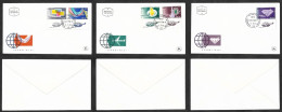 SE)1968 ISRAEL 3 FIRST DAY COVERS, EXPORTS, STAMPS, TEXTILES, JEWELRY, CHICKENS, DIAMONDS, XF - Autres & Non Classés