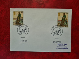 Lettre 1984 GRANDE BRETAGNE CACHET ROYAL BIRTH CONGRATULATIONS MLONDON  CIGOGNE - Lettres & Documents