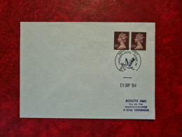 Lettre 1984 GRANDE BRETAGNE CACHET ROYAL BIRTH CONGRATULATIONS MLONDON  CIGOGNE - Storia Postale