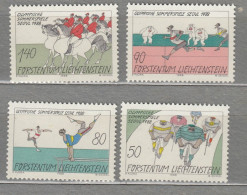 LIECHTENSTEIN 1988 Olympic Games Mi 947-950 MNH(**) #Sp188 - Zomer 1988: Seoel