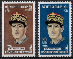 NOUVELLES-HEBRIDES - GENERAL DE GAULLE - N° 294 ET 295 - NEUF** MNH - De Gaulle (General)