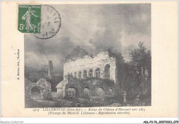 ADLP3-76-0228 - LILLEBONNE - Ruines Du Château D'harcourt Vers 1815  - Lillebonne