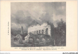 ADLP3-76-0222 - LILLEBONNE - Ruines Du Château D'harcourt - Vers 1815  - Lillebonne