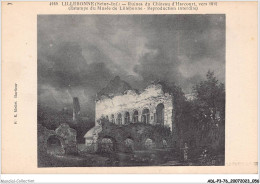 ADLP3-76-0221 - LILLEBONNE - Ruines Du Château D'harcourt - Vers 1815  - Lillebonne