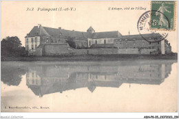 ADNP8-35-0732 - FORET DE PAINPONT - L'abbaye Côté De L'étang  - Paimpont