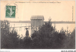 ADNP4-35-0335 - PAIMPONT - L'étang Du Pas-du-houx Et La Cabane Aux Canards  - Paimpont