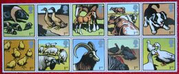 Farm Animals  Cow Sheep Duck Goat Dog Horse (Mi 2264-2273) 2005 POSTFRIS MNH ** ENGLAND GRANDE-BRETAGNE GB GREAT BRITAIN - Unused Stamps