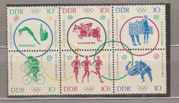 GERMANY DDR Olympic Games 1964 MNH (**) Michel 1039-1044 #Sp190 - Verano 1964: Tokio