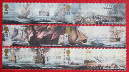 TRAFALGAR Ship Shiff Boat (Mi 2348-2353) 2005 POSTFRIS MNH ** ENGLAND GRANDE-BRETAGNE GB GREAT BRITAIN - Neufs