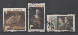 Bosnia And Herzegovina, Sarajevo 2002, Used, Michel 290-292, Painting - Bosnie-Herzegovine