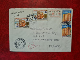 Lettre 1986 RECOMMANDE SIDI BOU SAID POUR STRASBOURG TUNISIE - Tunisia