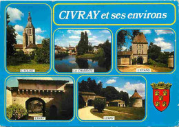 86 - Civray - Multivues - Blasons - CPM - Voir Scans Recto-Verso - Civray