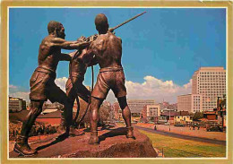 Afrique Du Sud - South Africa - Johannesburg - Miners Statue - Looking Down Rissik Street With Escom Centre On The Right - Afrique Du Sud