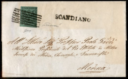 Antichi Stati Italiani - Modena - Lettera Affrancata Con 5 Cent (7) Da Scandiano (muto + S.D.) A Modova Del 3.5.56 - Ese - Altri & Non Classificati