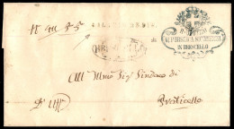 Antichi Stati Italiani - Modena - S. Ilario 23 Dic (1859 - Verdastro) - Lettera In Franchigia Per Praticello Via Brescel - Andere & Zonder Classificatie