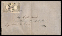 Antichi Stati Italiani - Sardegna - Stampato Da Napoli 18.9.63 Recante Due Esemplari Bene Marginati Del Centesimo (19) - - Altri & Non Classificati