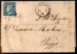 Antichi Stati Italiani - Sicilia - 2 Grana (8d) Su Lettera Da Messina A Pizzo Del 21.3.1860 - A. Diena - Otros & Sin Clasificación
