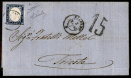 Regno - Vittorio Emanuele II - Lettera Da Palermo 3.3.62 Per Trieste Recante 20 Cent (2b) Bene Dentellato - Ex Coll. Pro - Otros & Sin Clasificación