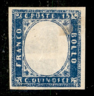 Regno - Vittorio Emanuele II - 1863 - Prova Di Stampa - 15 Cent (11) Senza Effigie Con Controstampa Capovolta Al Retro - - Autres & Non Classés