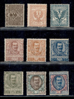 Regno - Vittorio Emanuele III - 1901 - Floreale (68/73 + 75 + 77/78) - Nove Valori - Gomma Originale - Altri & Non Classificati