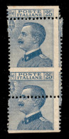 Regno - Vittorio Emanuele III - 1908 - 25 Cent Michetti (83mea Varietà) Con Dentellatura Orizzontale Molto Spostata E Gr - Otros & Sin Clasificación