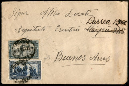Regno - Vittorio Emanuele III - Lettera Per Buenos Aires Affrancata Con Valori Gemelli S. Francesco 1,25 Lire Dent. 11 ( - Other & Unclassified