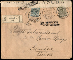 Regno - Posta Militare - 1916 (7 Giugno) - Udine - Raccomandata Per Ginevra - Other & Unclassified