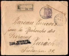 Regno - Posta Militare - 1916 (17 Giugno) - Fiera Di Primeiro/Poste Italiane - Raccomandata Per Zurigo - Other & Unclassified