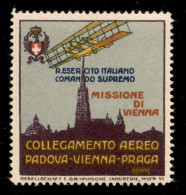 P.Aerea/Aerogrammi - 1918 - Missione Di Vienna - Vignetta Nuova - Gomma Originale - Diena - Altri & Non Classificati