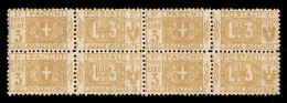 Regno - Pacchi Postali - 1914 - 3 Lire (14) In Quartina - Ottimamente Centrato - Gomma Integra (1050) - Other & Unclassified