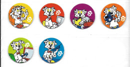 DG18 - SERIE 6 POGS BOUL LES BOULANGERS - Other & Unclassified