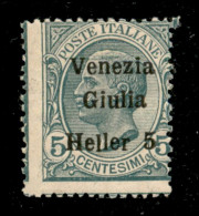 Occupazioni I Guerra Mondiale - Venezia Giulia - 1919 - 5 Heller (30cc) Con Errore "heller 5" E Dentellatura Fortemente  - Otros & Sin Clasificación