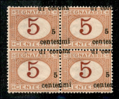 Occupazioni I Guerra Mondiale - Trento E Trieste - 1919 - Quartina Del 5 Cent Su 5 Cent (1nc) Con Soprastampa Spostata I - Sonstige & Ohne Zuordnung