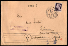 Occupazioni II Guerra Mondiale - Lubiana - Busta Affrancata Con 1 Lira Imperiale (252A) Per Brum Del 4.5.43 - Other & Unclassified