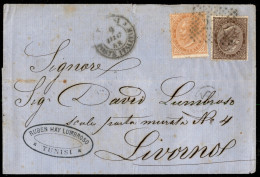 Uffici Postali All'Estero - Levante - Emissioni Generali - Lettera Da Tunisi  Poste Italiane 9 Dic. 68 Per Livorno Affra - Sonstige & Ohne Zuordnung