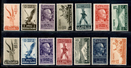 Colonie - Africa Orientale Italiana - 1938 - Soggetti Vari (1/20 + 1/13 Aerea + 1/2 Espressi) - Emissione Completa - Gom - Andere & Zonder Classificatie